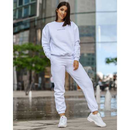 White, fashionable women's sweatshirt Dk01 01